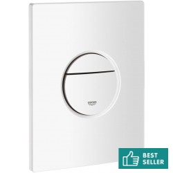 Flush wall plates for concealed cistern white alpine dual flush valve material: ABS Pneumatic, color: White surface: Glossy Flush plates