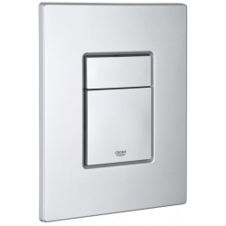 Flush wall plates for concealed cistern titanium dual flush valve material: ABS Pneumatic, color: Chrome surface: Matt Flush plates