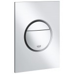 Flush wall plates for concealed cistern dual flush valve material: ABS Pneumatic, color: Chrome surface: Matt Flush plates