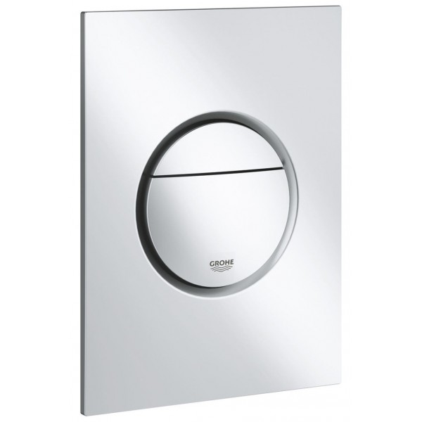 Flush wall plates for concealed cistern dual flush valve material: ABS Pneumatic, color: Chrome surface: Matt Flush plates