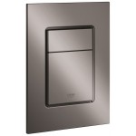 Flush wall plates for concealed cistern hard graphite dual flush valve material: ABS Pneumatic, color: Grey surface: Glossy Flush plates