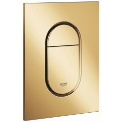 Πλακέτα εντοιχιζόμενου καζανακίου cool sunrise από ABS διπλής ενέργειας με πνευματικό μηχανισμό, χρώμα: Χρυσό επιφάνεια: Γυαλιστερή Πλακέτες