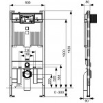 Concealed cistern for wall-mounted toilet for plasterboard wall With frame Concealed cisterns for wall-mounted WC Concealed cistern for wall-mounted toilet for plasterboard wall With frame Concealed cisterns for wall-mounted WC