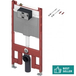 Concealed cistern for wall-mounted toilet for plasterboard wall With frame