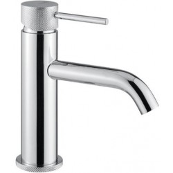 Wash basin tap Deck-mounted material: Brass mixer S size With push-open waste set, color: Chrome surface: Glossy Deck-mounted