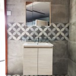 Bathroom furniture set with washbasin 60x47x62 material: Wood composite wall mounted, color: Wood Oak Bathroom furniture set with washbasin 60x47x62 material: Wood composite wall mounted, color: Wood Oak