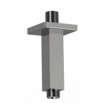 Κεφαλή ντους οροφής 20x20 από ABS 1 ροής & βραχίονα Square 10cm, χρώμα: Χρωμέ επιφάνεια: Γυαλιστερή Κεφαλές ντους