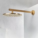 Shower head Wall-mounted 20x20 material: Inox, style: 1 spray, color: Gold surface: Brushed Overhead showers Shower head Wall-mounted 20x20 material: Inox, style: 1 spray, color: Gold surface: Brushed Overhead showers