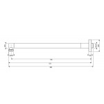 Κεφαλή ντους επίτοιχος τύπος 20x20 από inox 1 ροής & βραχίονα 35cm, brushed gold, χρώμα: Χρυσό επιφάνεια: Βουρτσισμένη Κεφαλές ντους Κεφαλή ντους επίτοιχος τύπος 20x20 από inox 1 ροής & βραχίονα 35cm, brushed gold, χρώμα: Χρυσό επιφάνεια: Βουρτσισμένη Κεφαλές ντους