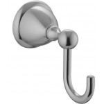 Hook Flat wall mounted material: Brass single, color: Chrome surface: Glossy Hooks