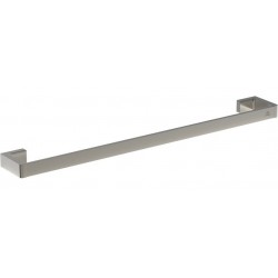 Towel 60cm silver storm Fixed material: Brass single, color: Chrome surface: Brushed Towel rails