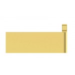Άγκιστρο από ορείχαλκο μονό Squared, brushed gold, χρώμα: Χρυσό επιφάνεια: Βουρτσισμένη Άγκιστρα Άγκιστρο από ορείχαλκο μονό Squared, brushed gold, χρώμα: Χρυσό επιφάνεια: Βουρτσισμένη Άγκιστρα