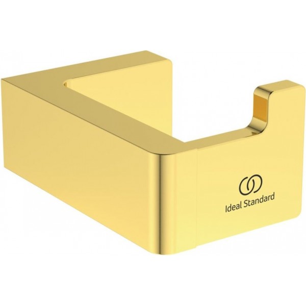 Άγκιστρο από ορείχαλκο μονό Squared, brushed gold, χρώμα: Χρυσό επιφάνεια: Βουρτσισμένη Άγκιστρα Άγκιστρο από ορείχαλκο μονό Squared, brushed gold, χρώμα: Χρυσό επιφάνεια: Βουρτσισμένη Άγκιστρα