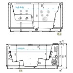 Mini pool 185x160 surface: Glossy, color: White Mini pools
