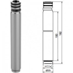 Προέκταση βέργας, 15cm, χρωμέ από ορείχαλκο Προσθήκες