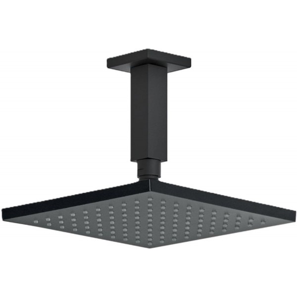 Shower head Ceiling-mounted 20x20 material: ABS, style: 1 spray, color: Black surface: Matt Overhead showers Shower head Ceiling-mounted 20x20 material: ABS, style: 1 spray, color: Black surface: Matt Overhead showers