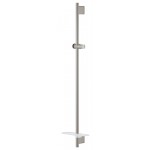 Shower slider rail 90cm material: Brass supersteel with soap holder, color: Chrome surface: Brushed Shower slider rails