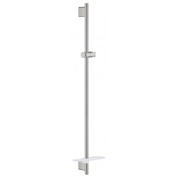 Shower slider rail 90cm material: Brass supersteel with soap holder, color: Chrome surface: Brushed Shower slider rails