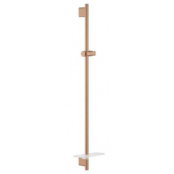 Shower slider rail 90cm material: Brass Brushed Warm Sunset with soap holder, color: Pink Gold surface: Brushed Shower slider rails Shower slider rail 90cm material: Brass Brushed Warm Sunset with soap holder, color: Pink Gold surface: Brushed Shower slider rails