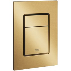 Flush wall plates for concealed cistern brushed cool sunrise dual flush valve material: ABS Pneumatic, color: Gold surface: Brushed Flush plates