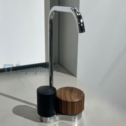 Wash basin tap Deck-mounted L size material: Brass mixer With push-open waste set, color: Chrome surface: Glossy Deck-mounted