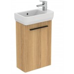 Furniture base with washbasin 45x25x76 material: Wood composite 1 basin wall mounted, color: Wood Oak Cabinets with wash basin Furniture base with washbasin 45x25x76 material: Wood composite 1 basin wall mounted, color: Wood Oak Cabinets with wash basin