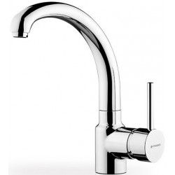 Kitchen tap Deck-mounted material: Brass classic, color: Chrome surface: Glossy Deck-mounted