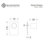Shower tap Wall-mounted concealed - complete set 1 way material: Brass mixer With plate without hand shower, hose and holder, color: Chrome surface: Glossy Wall-mounted - external part