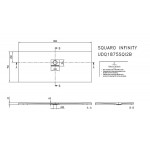 Ντουζιέρα ορθογώνια 180x75x4 από ενισχυμένο ακρυλικό stone white, Anti-slip class C, Quaryl, χρώμα: Λευκό επιφάνεια: Σαγρέ - Ανάγλυφη Ορθογώνιες