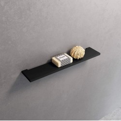 Sponge box material: Solid Surface Double-mounted flat Single 17,5x9,7, color: Black surface: Matt
