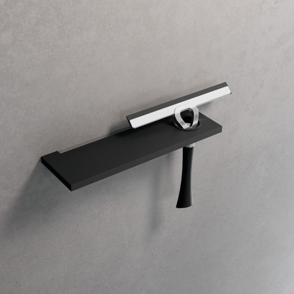 Shelve 30x9,7 material: Solid Surface, color: Black surface: Matt Shelves Shelve 30x9,7 material: Solid Surface, color: Black surface: Matt Shelves