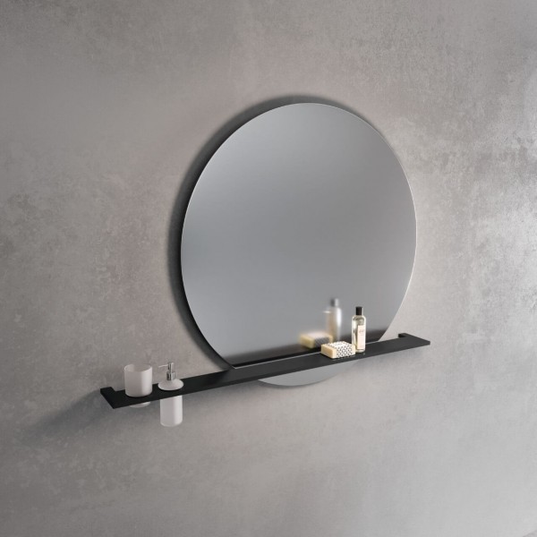 Shelf 85x12,5 material: Solid Surface surface: Matt, color: Black Shelves