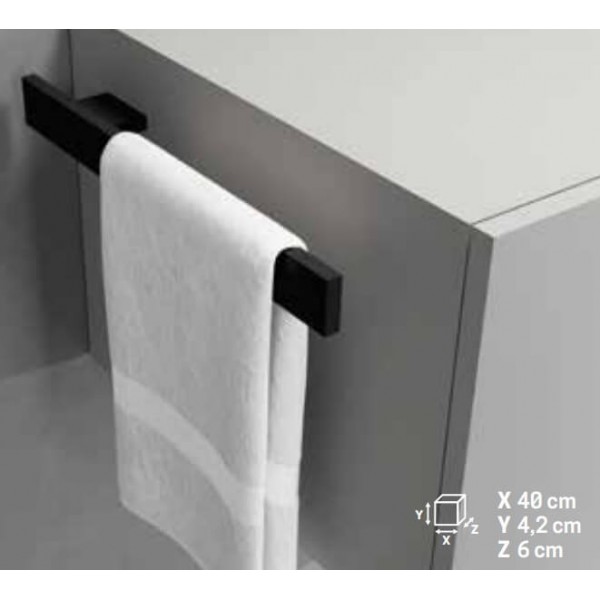 Πετσετοθήκη 40x6x4,2 6x40 σταθερή από solid surface επίπλου, χρώμα: Μαύρο επιφάνεια: Ματ Πετσετοθήκες Πετσετοθήκη 40x6x4,2 6x40 σταθερή από solid surface επίπλου, χρώμα: Μαύρο επιφάνεια: Ματ Πετσετοθήκες