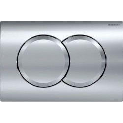 Πλακέτα εντοιχιζόμενου καζανακίου από ABS διπλής ενέργειας μηχανικά, χρώμα: Χρωμέ επιφάνεια: Γυαλιστερή Πλακέτες