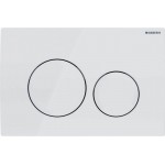 Flush wall plates for concealed cistern white alpine dual flush valve material: ABS Mechanical with string, color: White surface: Glossy Flush plates