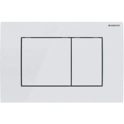 Πλακέτα εντοιχιζόμενου καζανακίου white alpine από ABS διπλής ενέργειας μηχανικά, χρώμα: Λευκό επιφάνεια: Γυαλιστερή Πλακέτες