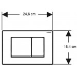 Flush wall plates for concealed cistern dual flush valve material: ABS Mechanical with string, color: Chrome surface: Glossy Flush plates Flush wall plates for concealed cistern dual flush valve material: ABS Mechanical with string, color: Chrome surface: Glossy Flush plates