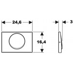 Flush wall plates for concealed cistern material: Inox Mechanical with string single flush valve, color: Chrome surface: Brushed Flush plates Flush wall plates for concealed cistern material: Inox Mechanical with string single flush valve, color: Chrome surface: Brushed Flush plates