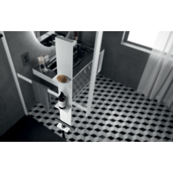 Sponge box material: Solid Brass Hanging Single, color: White surface: Matt Shower baskets Sponge box material: Solid Brass Hanging Single, color: White surface: Matt Shower baskets