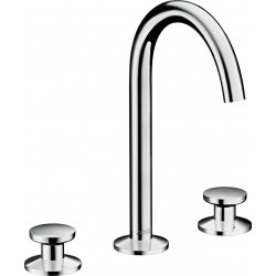 Wash basin tap Deck-mounted dual-level L size material: Brass With push-open waste set 170,G 1¼, color: Chrome surface: Glossy