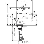 Bidet mixer material: Brass, color: Chrome surface: Glossy Deck-mounted Bidet mixer material: Brass, color: Chrome surface: Glossy Deck-mounted