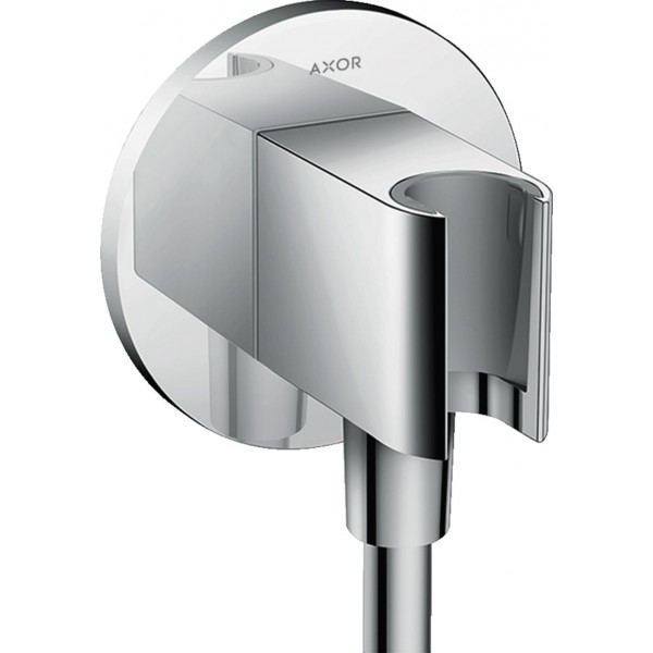 Shower holder Fixed With Outlet elbow material: Brass, color: Chrome surface: Glossy Shower holders