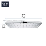 Shower head Wall-mounted / Ceiling-mounted 31x31 material: Brass, style: 1 spray, color: Chrome surface: Glossy Overhead showers Shower head Wall-mounted / Ceiling-mounted 31x31 material: Brass, style: 1 spray, color: Chrome surface: Glossy Overhead showers