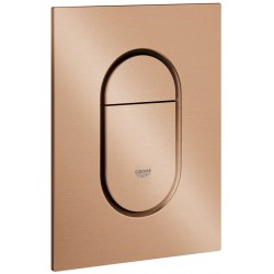 Flush wall plates for concealed cistern brushed warm sunset dual flush valve material: ABS Pneumatic, color: Pink Gold surface: Brushed Flush plates