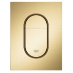 Flush wall plates for concealed cistern brushed cool sunrise dual flush valve material: ABS Pneumatic, color: Gold surface: Brushed Flush plates