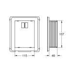 Adaptor material: Plastic, color: White