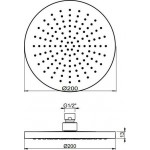 Shower head Ceiling-mounted 20x20 material: ABS, style: 1 spray, color: Chrome surface: Glossy Overhead showers Shower head Ceiling-mounted 20x20 material: ABS, style: 1 spray, color: Chrome surface: Glossy Overhead showers