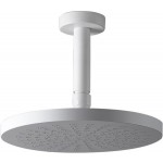 Κεφαλή ντους οροφής 20x20 από ABS 1 ροής & βραχίονα 10cm, χρώμα: Λευκό επιφάνεια: Ματ Κεφαλές ντους