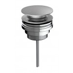 Wash basin tap Wall-mounted concealed - complete set 2 holes material: Inox With push-open waste set 18cm, brushed inox, color: Chrome surface: Brushed Wall-mounted - external part Wash basin tap Wall-mounted concealed - complete set 2 holes material: Inox With push-open waste set 18cm, brushed inox, color: Chrome surface: Brushed Wall-mounted - external part