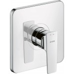 Shower tap Wall-mounted external part 1 way material: Brass mixer With plate without hand shower, hose and holder, color: Chrome surface: Glossy Wall-mounted - external part